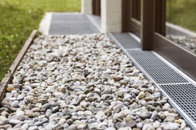 French Drain Close-Up